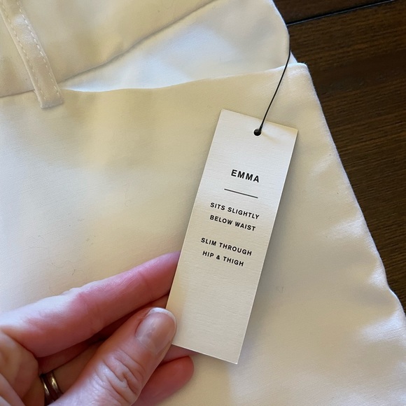 NEW Liz Claiborne 8P White Cropped Dress Pants - Picture 6 of 7